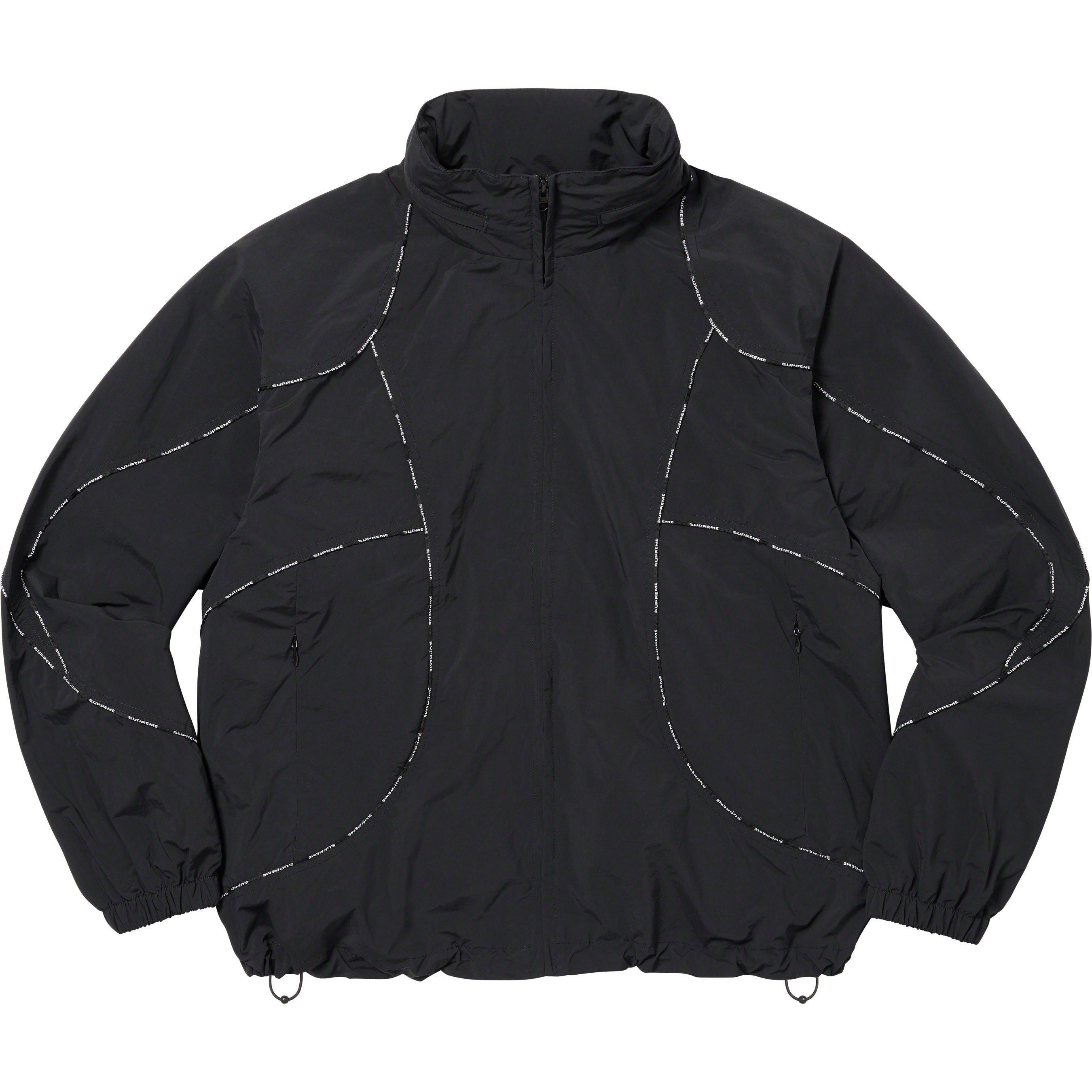 Logo Piping Hooded Track Jacket view 10